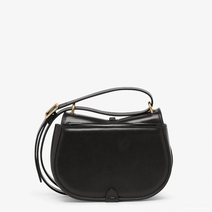 Affordable In C'mon Black Leather Bag Fendi Mini Calf 0718